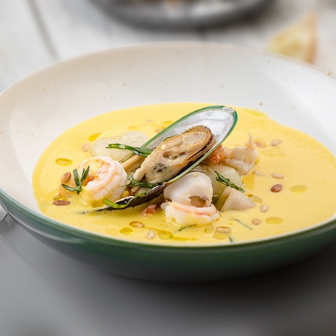 Сырный суп с морепродуктами рецепт – Итальянская кухня: Супы. «Еда»